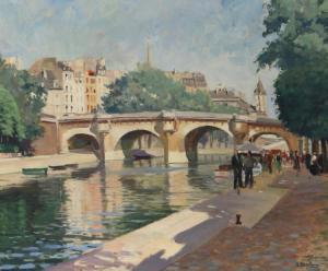 HEGSTROEM V,Pont De Neuf,1943,Butterscotch Auction Gallery US 2015-03-22