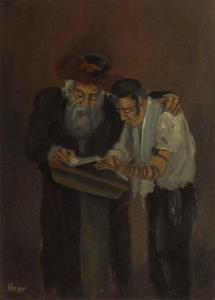 Hegyi,Rabbi and students,20th century,Matsa IL 2019-04-29
