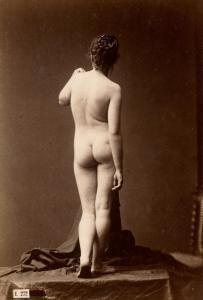 HEID Hermann 1834-1891,Nude study of a standing female,1875,Galerie Bassenge DE 2023-12-06