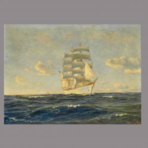 HEIDEMANN Ernst Erich 1887,La nave scuola Gort-Forth in navigazione,1936,Von Morenberg IT 2009-04-24