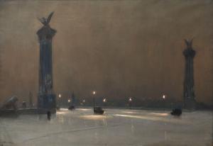 HEIJENBROCK Herman 1871-1948,Le pont Alexandre III dans la nuit,Neret-Minet FR 2022-06-28