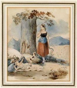 HEIKE Joseph 1811-1861,The femalereaper,1835,Palais Dorotheum AT 2011-03-24