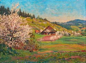 HEILMANN Karl 1881-1935,Cherry blossom in the Black Forest,Kaupp DE 2020-11-21