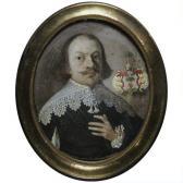 HEIMBACH Wolfgang,A MINIATURE OF A GENTLEMAN IN A BLACK DRESS WITH A,1678,Sotheby's 2010-10-28