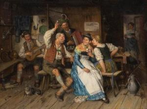 HEINE Johann Adalbert 1850-1905,Happy crowd,Hargesheimer Kunstauktionen DE 2020-09-12