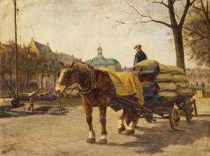 HEINECKE Wilhelmus, Wim 1895-1978,Paesaggio olandese con cavallo,Wannenes Art Auctions IT 2021-06-10