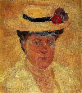 HEINRICH Irmann 1849-1915,Portrait Frau Meréc,1907,Zofingen CH 2015-06-06