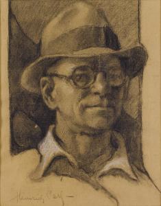 HEINRICH SALZE Carl Luis 1891-1964,Self Portrait,Heritage US 2008-11-20