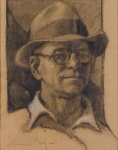 HEINRICH SALZE Carl Luis 1891-1964,Self Portrait,Heritage US 2009-10-21