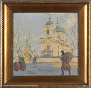 HEINRICHS Heinz 1886-1957,Russische Kirche in Wolhynien,DAWO Auktionen DE 2017-05-06