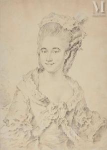 HEINSIUS Johann Ernst, Julius 1740-1812,Portrait de femme en buste,Millon & Associés FR 2023-11-23