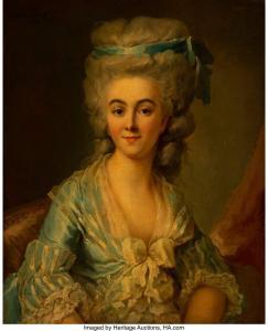 HEINSIUS Johann Ernst, Julius,Portrait of Elisabeth Collineau-Pelletreau,1780,Heritage 2023-12-07