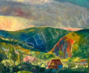 HEINTZ Henrik 1896-1955,Setting Sun (Pilis),1928,Kieselbach HU 2022-10-14