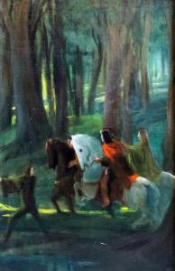 HEINTZ Henrik,Woodland scene with figures guiding others on hors,Canterbury Auction 2017-04-04