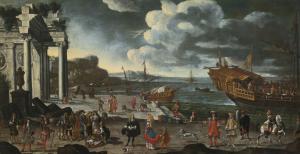 Heinz Joseph Younger 1600-1678,VIEW OF AN IMAGINARY PORT,Sotheby's GB 2015-01-29