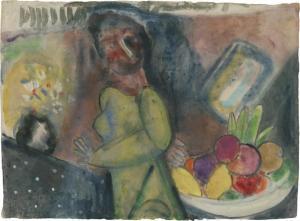 HEINZ May 1878-1954,Farbige Frau mit Äpfeln (Mitze),1951,Galerie Bassenge DE 2023-12-01