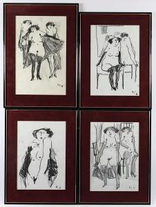 HEINZ RICHTER Karl 1946,vier Zeichnungen,1986,Von Zengen DE 2020-11-27