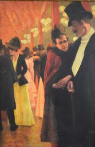 HEJITY H.R,Figures in French salon,1914,Andrew Smith and Son GB 2014-12-04
