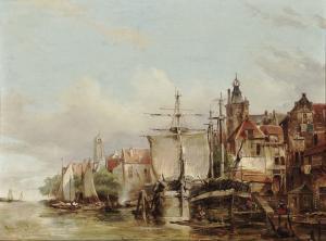 HEKKING Willem 1796-1862,Dutch Harbour Town,Neumeister DE 2019-12-04