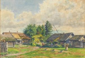 HELAS Max 1875-1948,Bauernhof in Weißrussland,1917,Wendl DE 2018-03-01