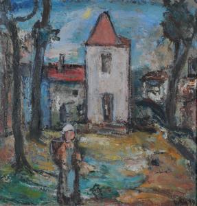 HELBIG Walter 1878-1968,Alter Turm (Old Tower),1949,Germann CH 2021-11-23