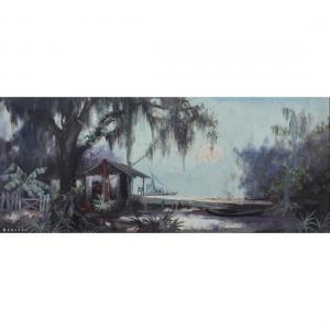 HELDNER Colette Pope 1902-1990,Swamp Idyl (Louisiana Bayou Country),Clars Auction Gallery 2023-06-16