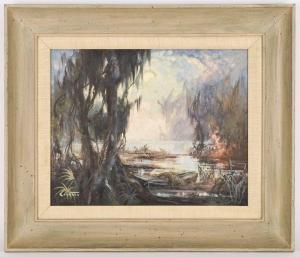 HELDNER Colette Pope 1902-1990,Swamp Idyll,Dallas Auction US 2009-05-13