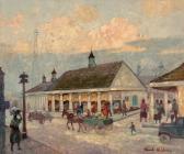 HELDNER Knute 1877-1952,French Market, New Orleans,Neal Auction Company US 2018-11-17