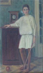 Helena LANG 1874-1967,Dziewczynka w białej sukience,Desa Katowice PL 2008-06-07