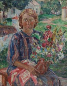 Helena TEODOROWICZ KARPOWSKA 1900-1944,Portret kobiety,Sopocki Dom Aukcjny PL 2021-05-19
