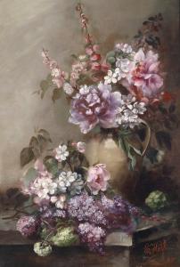 HELF E 1890,Still Life with Flowers,1894,Palais Dorotheum AT 2015-02-12