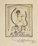 HELFENBEIN Walter 1893-1984,Ex Libris,1921,Vltav CZ 2013-03-20