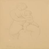 HELFRICH Rudolf 1912-2003,A pair of studies with mother and child,Bruun Rasmussen DK 2011-03-21