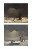 HELINCK Gustave 1884-1954,The fields of winter,Christie's GB 2014-01-29