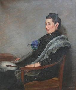 HELLER Adolf,Bildnis einer sitzenden Dame im Dreiviertelprofil ,1907,Winterberg Arno 2017-05-13