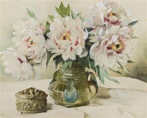 HELLER Oskar 1870-1938,Still Life with Peonies,Palais Dorotheum AT 2016-09-24