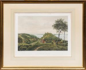 HELLESEN Julius 1823-1877,Ansicht von Blankenese mit dem Süllberg,Schloss DE 2021-05-14