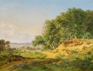 HELLESEN Julius 1823-1877,Broad Landscape,Van Ham DE 2015-11-13