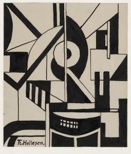HELLESEN Thorvald 1888-1937,Abstrakte Komposition,1920,Galerie Bassenge DE 2021-06-11