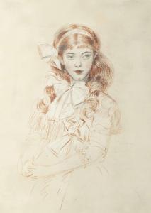 HELLEU Paul Cesar 1859-1927,Portrait of Lucie Decour,Christie's GB 2013-05-22