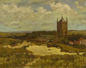 HELLWAG Rudolf 1867-1942,Church landscape,Golding Young & Co. GB 2020-10-28