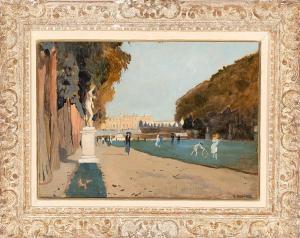 HELLWAG Rudolf 1867-1942,Promenade in Versailles,Deutsch AT 2021-07-07