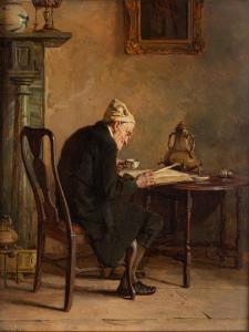 HELMICK Howard 1845-1907,The bookworm,1877,Finarte IT 2023-10-19