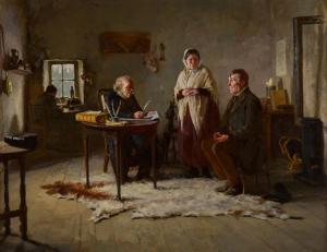 HELMICK Howard 1845-1907,Visit to the Solicitor,1885,Sotheby's GB 2022-11-22