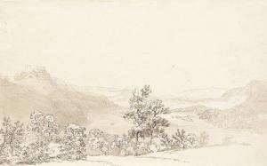 HELMSDORFF Johann Friedrich 1783-1852,Landschaft mit Flußlauf,Ketterer DE 2009-10-23