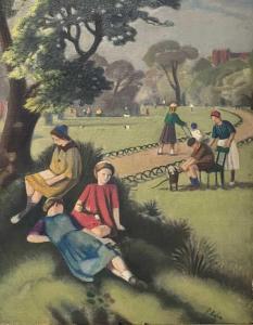 HELPS Francis William 1890-1972,Summer in the Park,Gilding's GB 2021-12-14