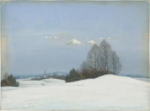 HELY KRONENBITTER WILHELM,Ansicht des Chiemsees bei Winter,1890,Galerie Bassenge 2020-11-26