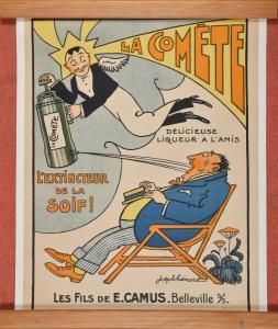 HEMARD joseph 1880-1961,La Comète (Délicieuse liqueur d'anis / L'extincteu,Conan-Auclair 2022-11-08