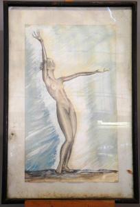 HEME J,portrait de Josephine Baker nue,Aguttes FR 2013-03-07