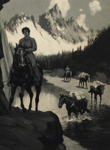 HEMING Arthur Henry Howard,Horse Team through Mountain Pass (Winter in the Mo,Heffel 2023-01-26